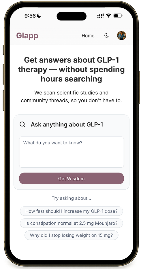 AI-powered GLP-1 search combining medical research and community experience